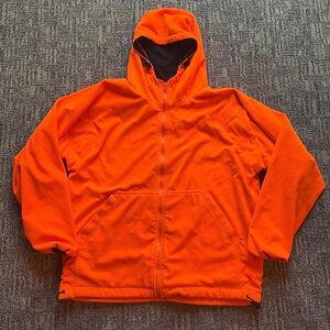 Old Mill men’s medium blaze orange hooded jacket